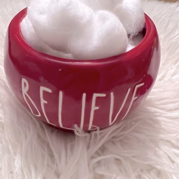 Rae Dunn Red Believe Ornament Jar - Picture 4 of 5